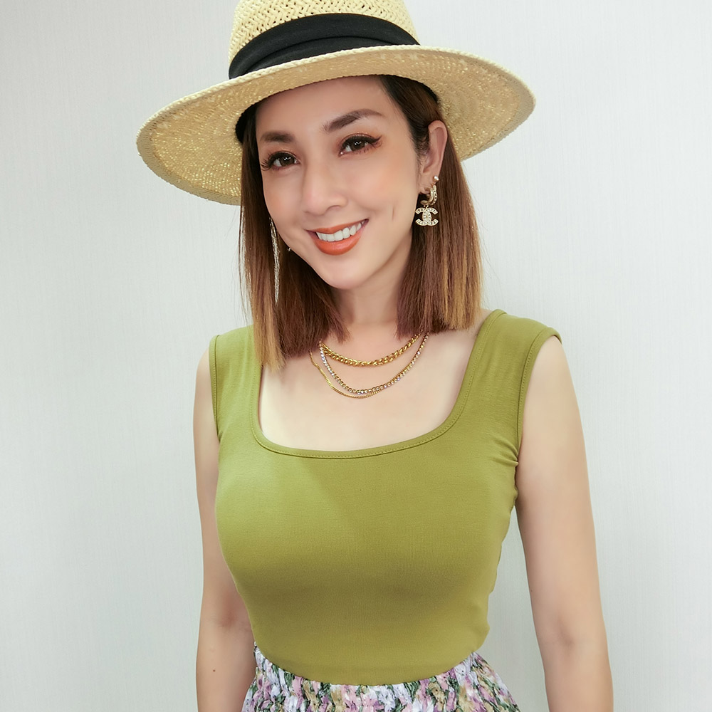 三層水鑽造型項鍊