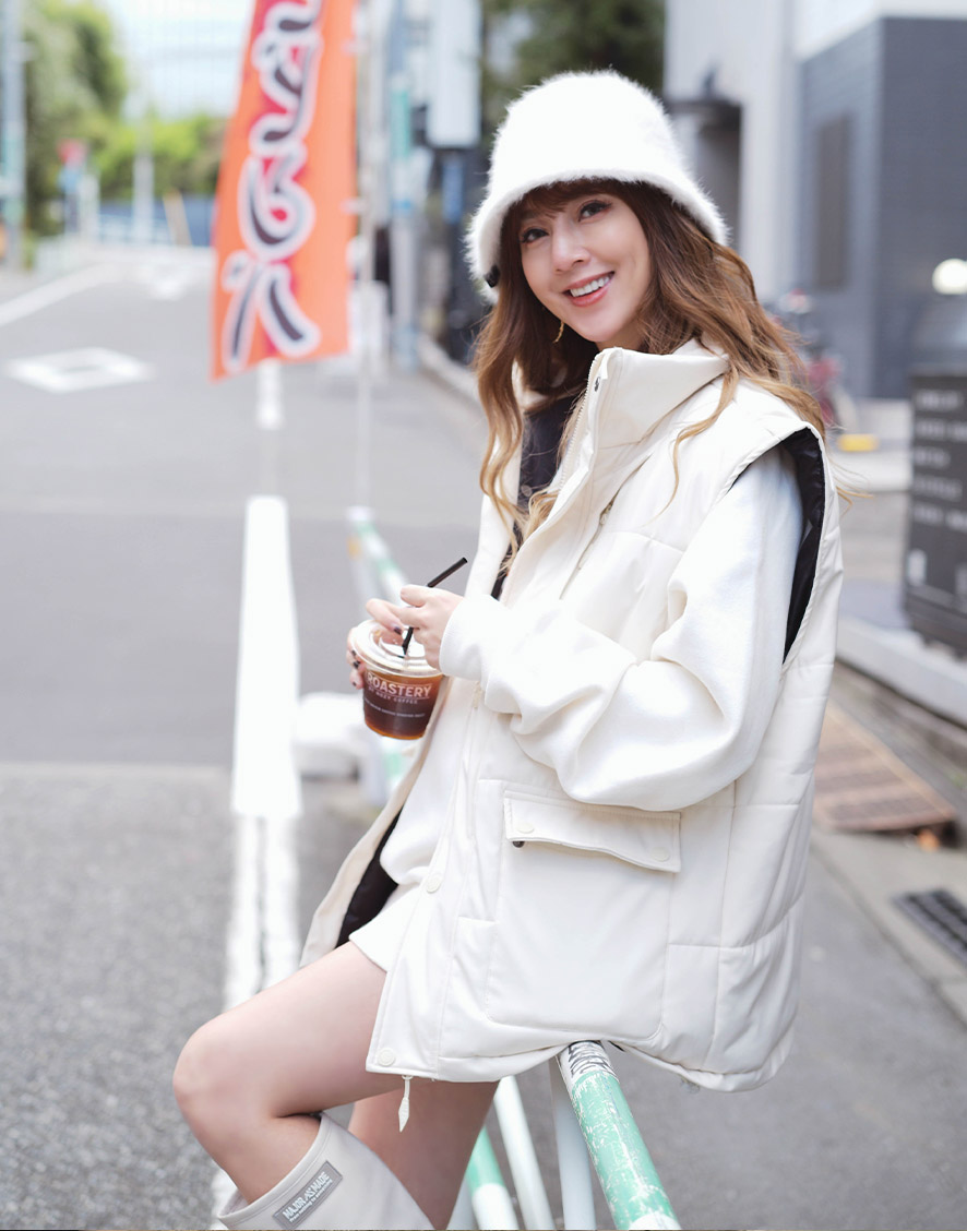 防潑水雙口袋鋪棉背心