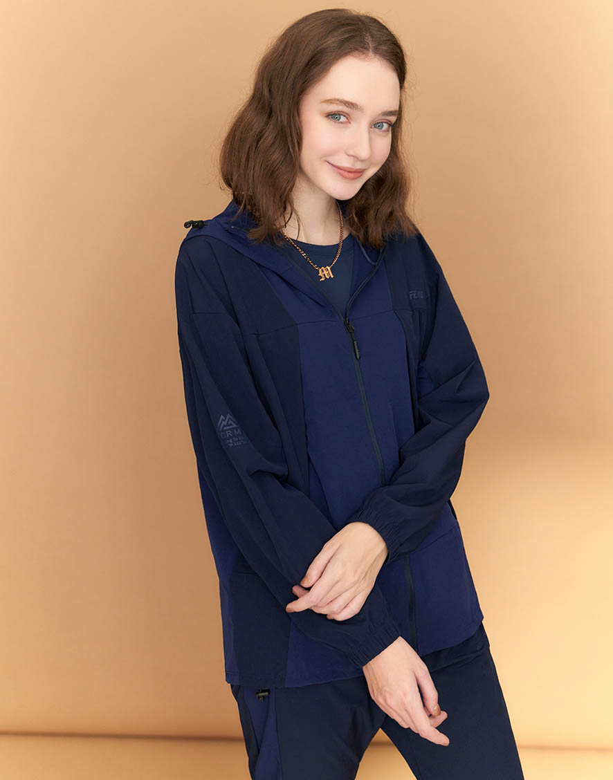 Ｙ型拼色登峰外套