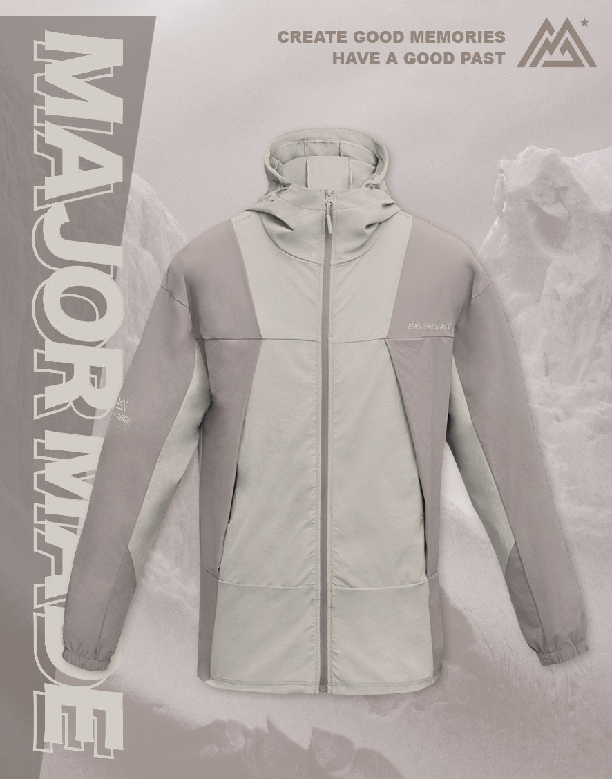 Ｙ型拼色登峰外套