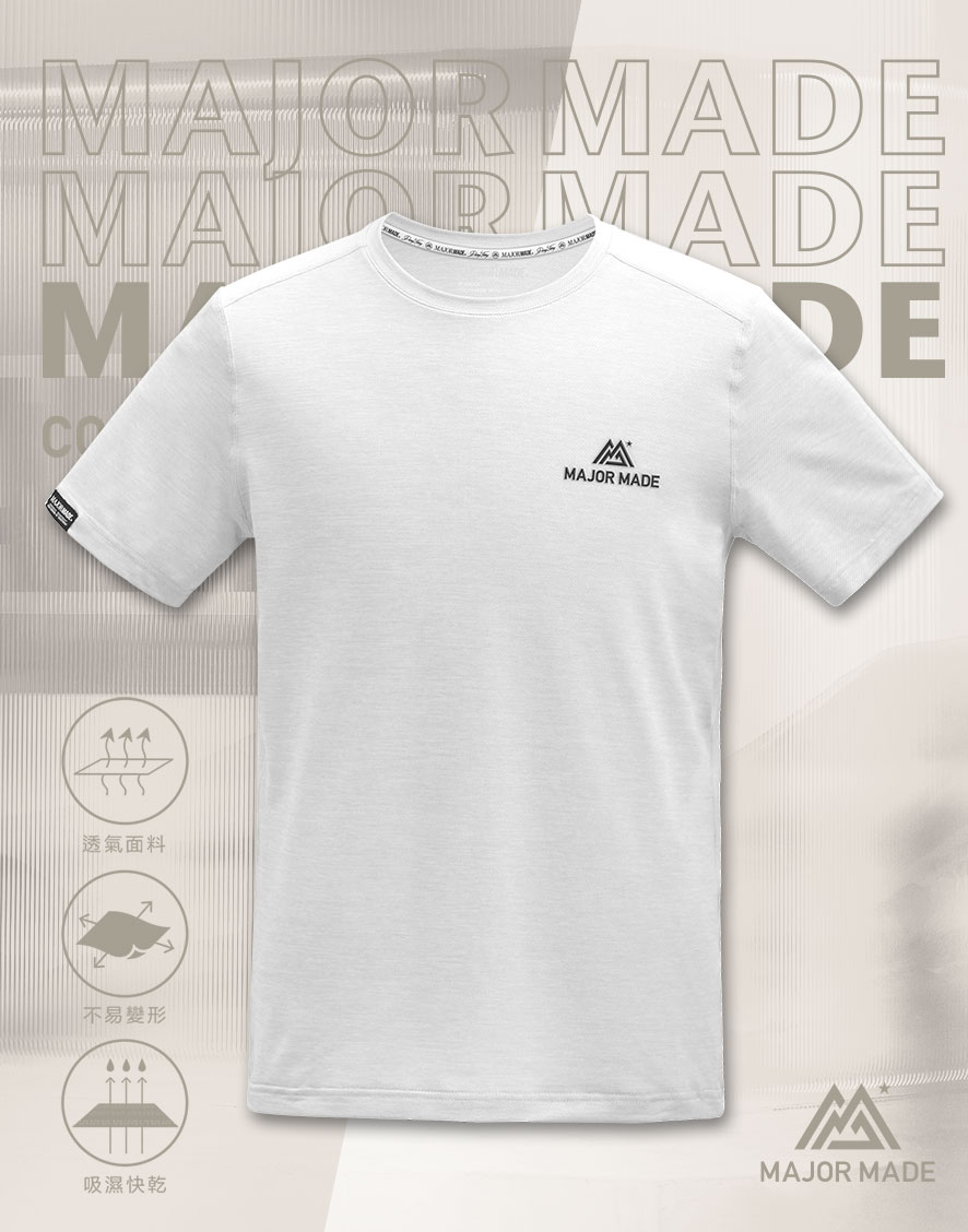 剪裁LOGO透氣涼感T