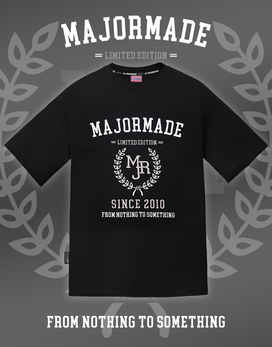 花圈MJR標誌刺繡短Ｔ