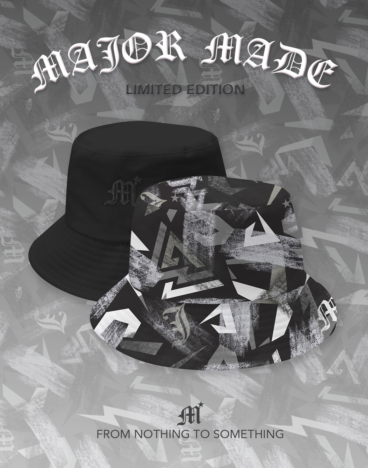 塗鴉藝術雙面戴漁夫帽