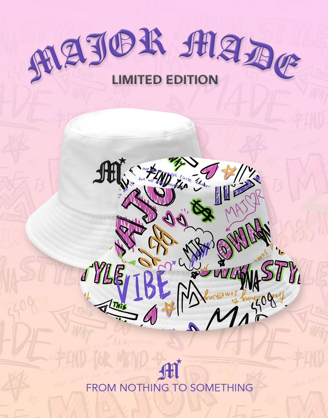 塗鴉藝術雙面戴漁夫帽