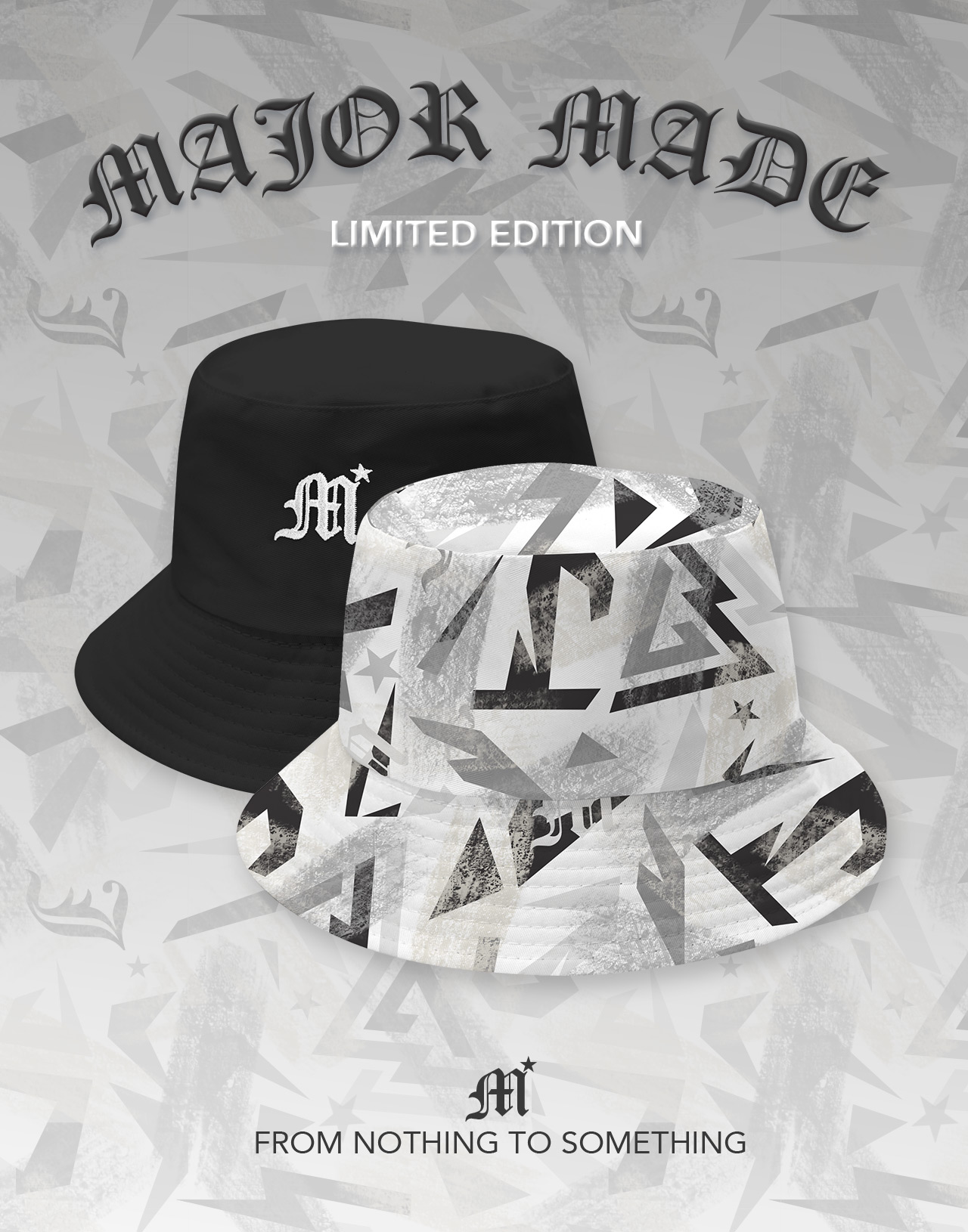 塗鴉藝術雙面戴漁夫帽