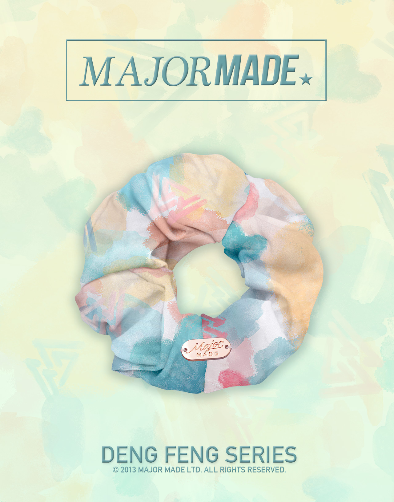 塗鴉藝術金屬牌髮束