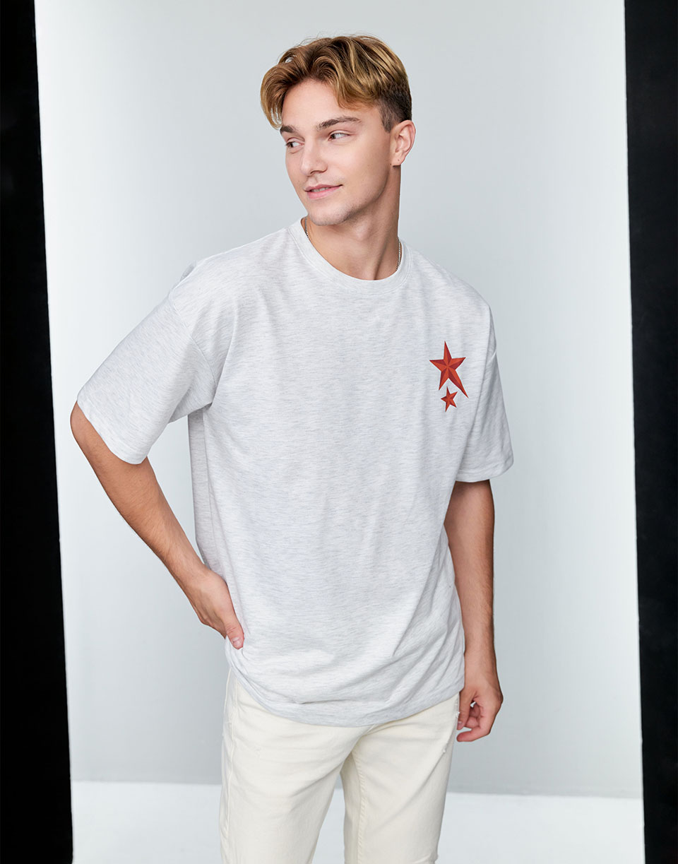 雙流星韓系感短TEE