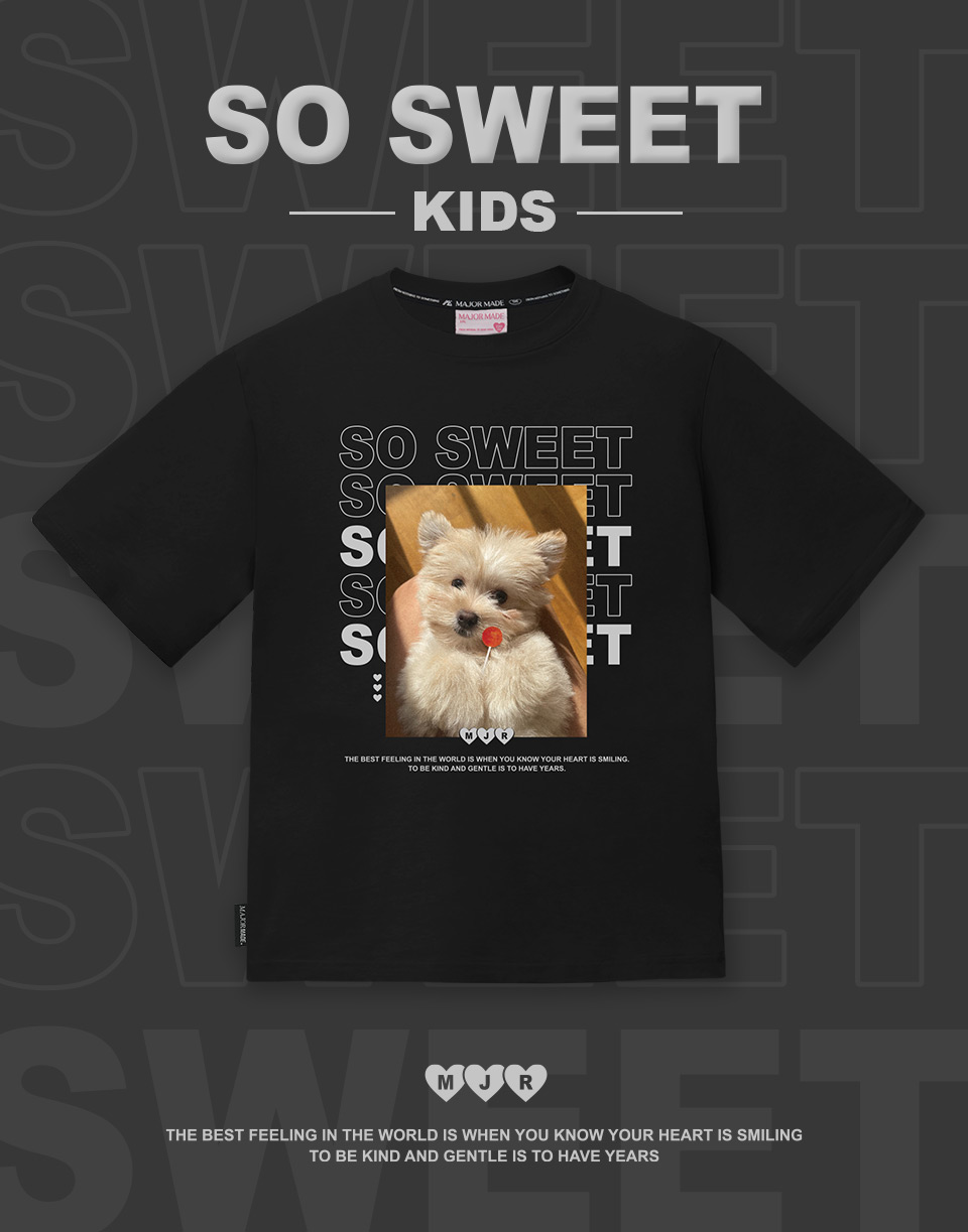 甜心棒棒糖狗短TEE