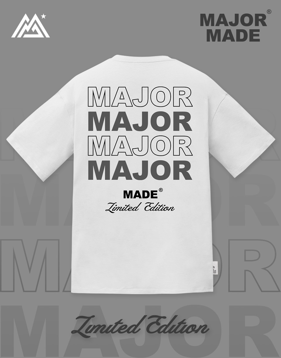 四排感字母泡泡膠短TEE