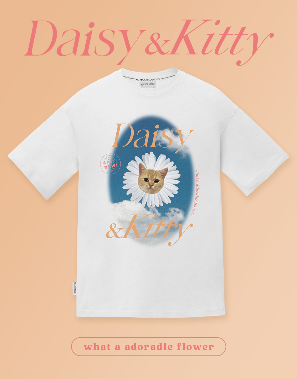 貓貓藍天太陽花短TEE