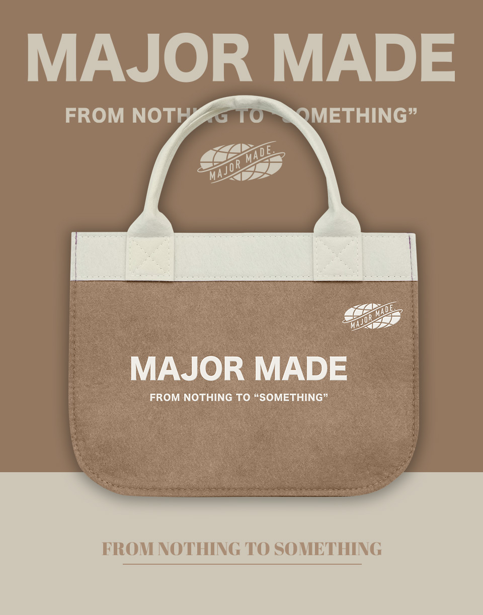 多色字樣毛氈手提袋