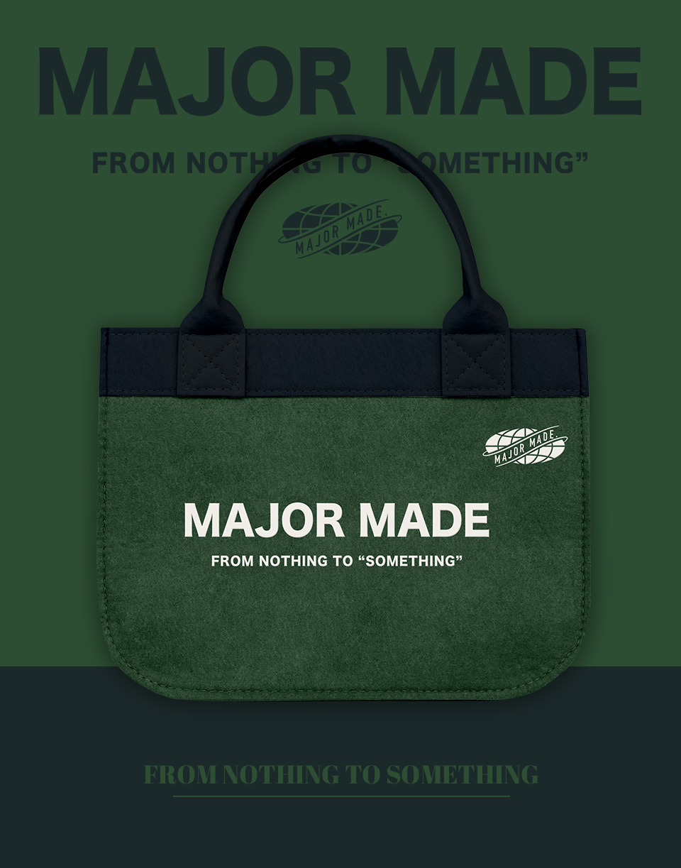 多色字樣毛氈手提袋