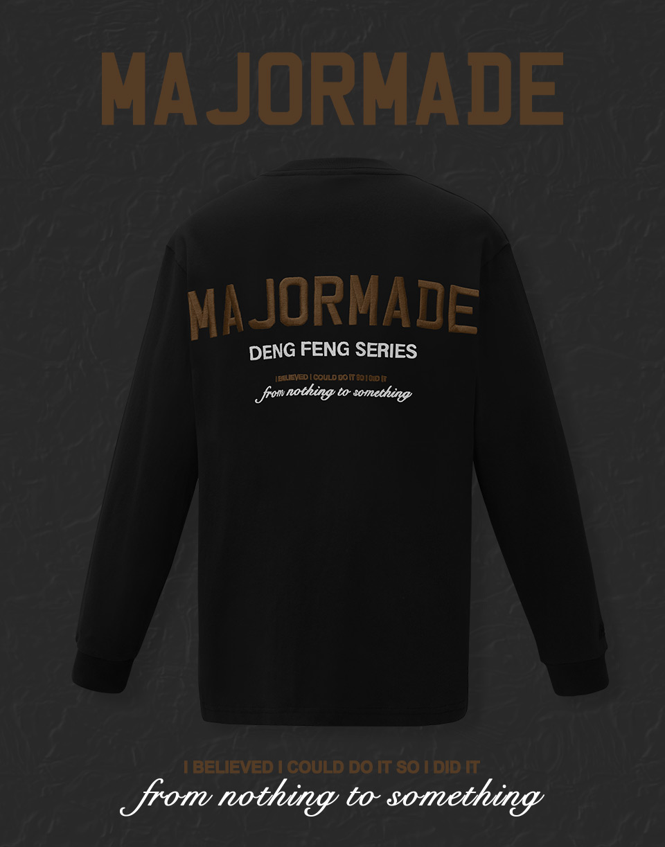 刺繡文字薄長TEE