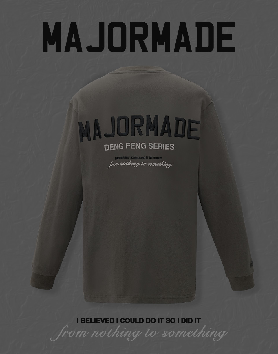 刺繡文字薄長TEE