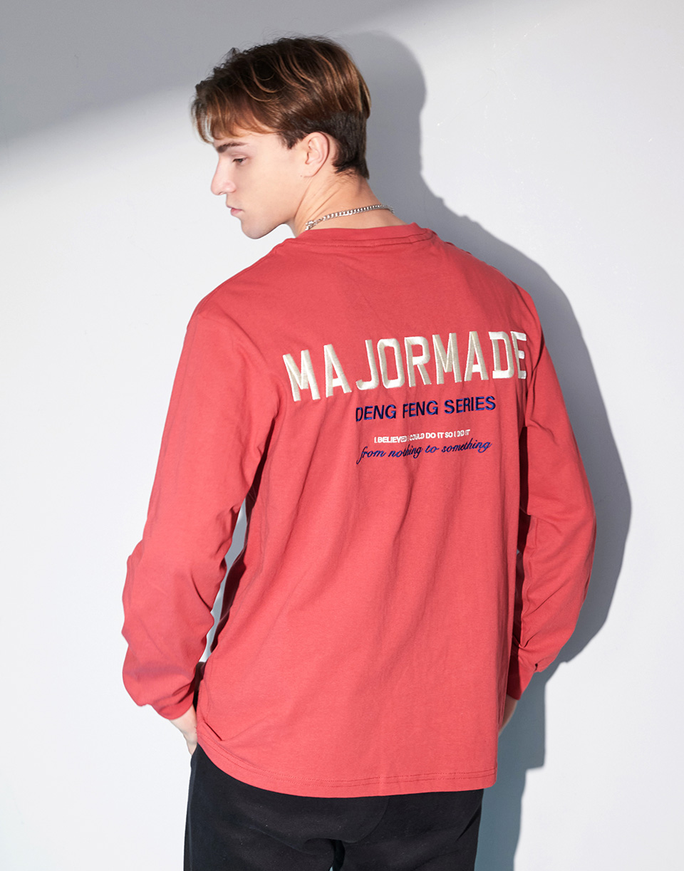 刺繡文字薄長TEE