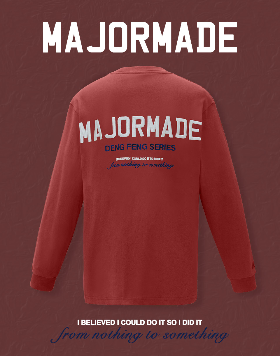 刺繡文字薄長TEE