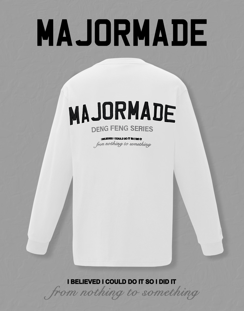 刺繡文字薄長TEE