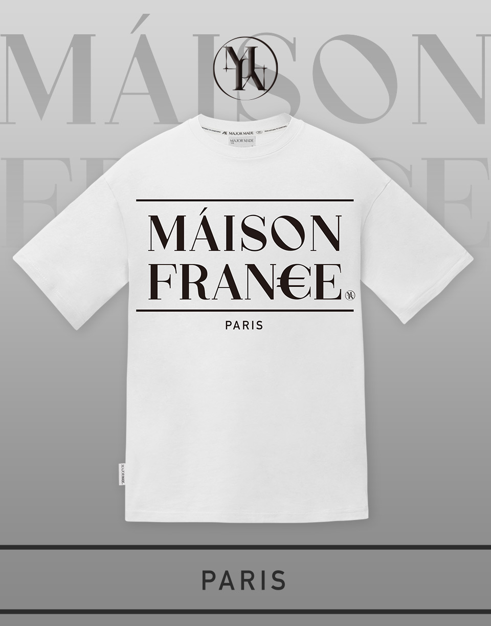 法國刺繡巴黎短TEE