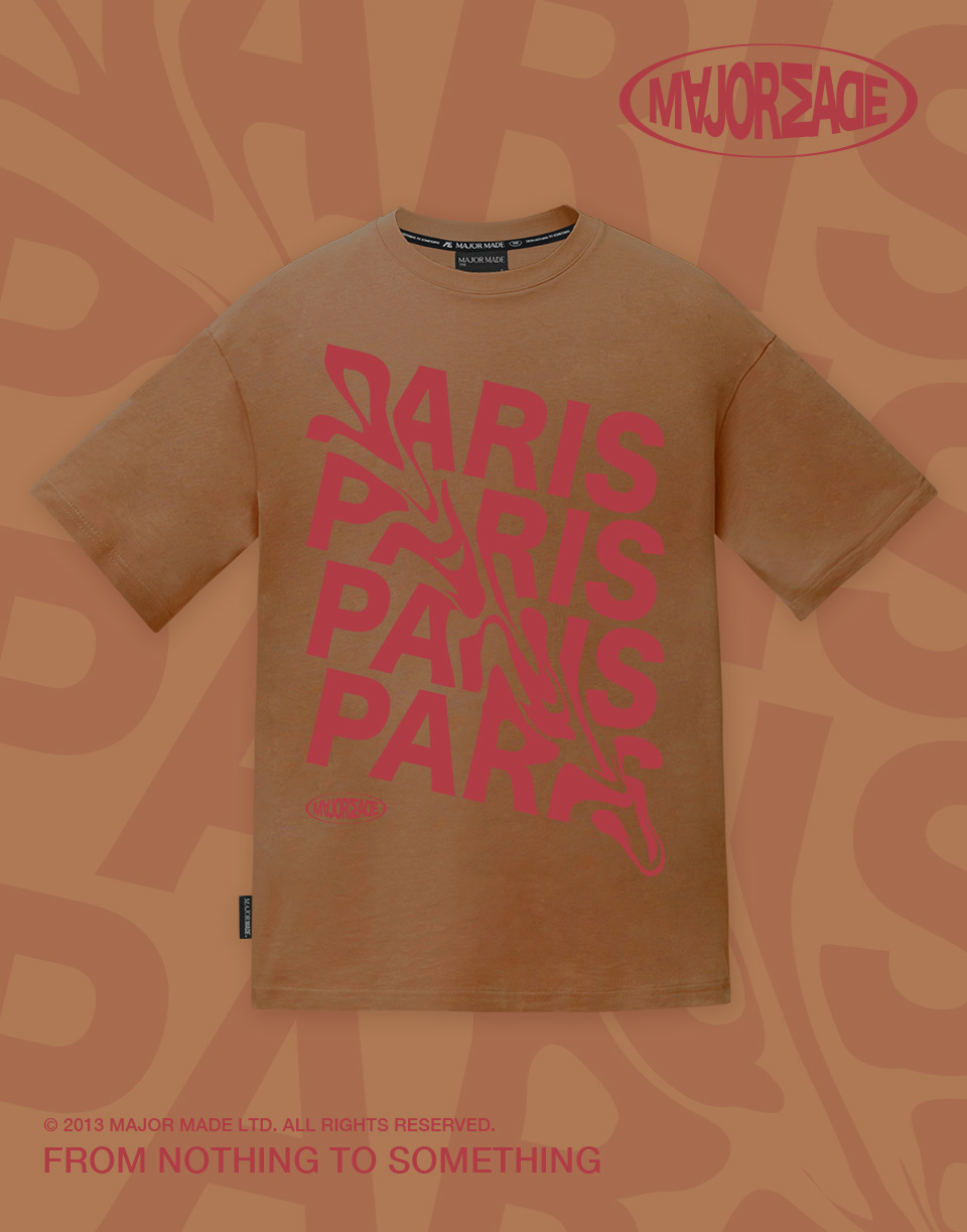 巴黎液態字母短TEE