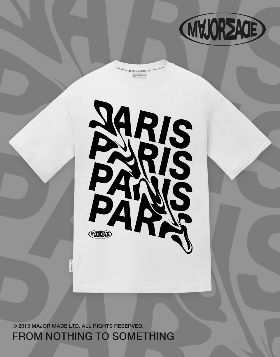 巴黎液態字母短TEE