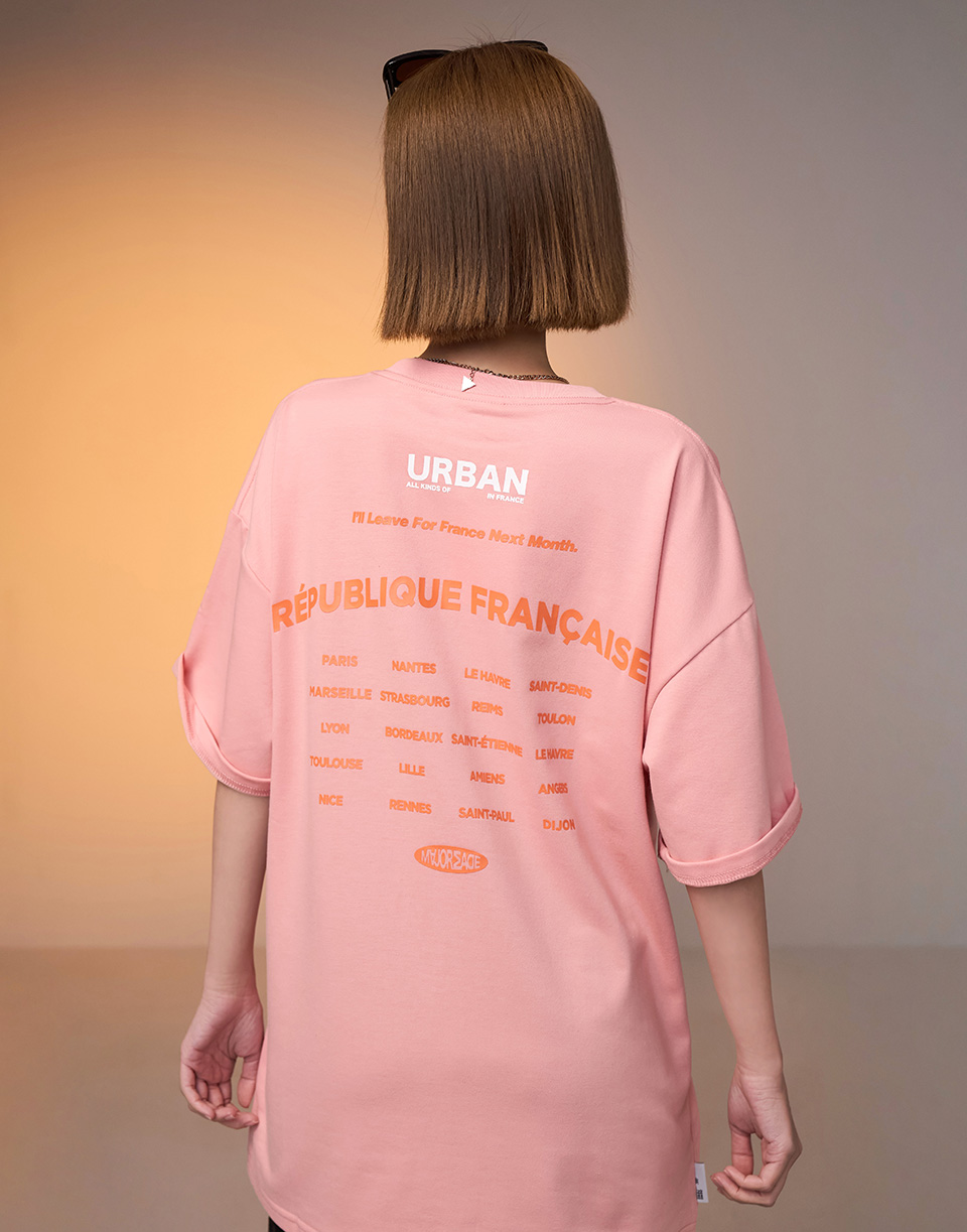 法國地名膠印短TEE