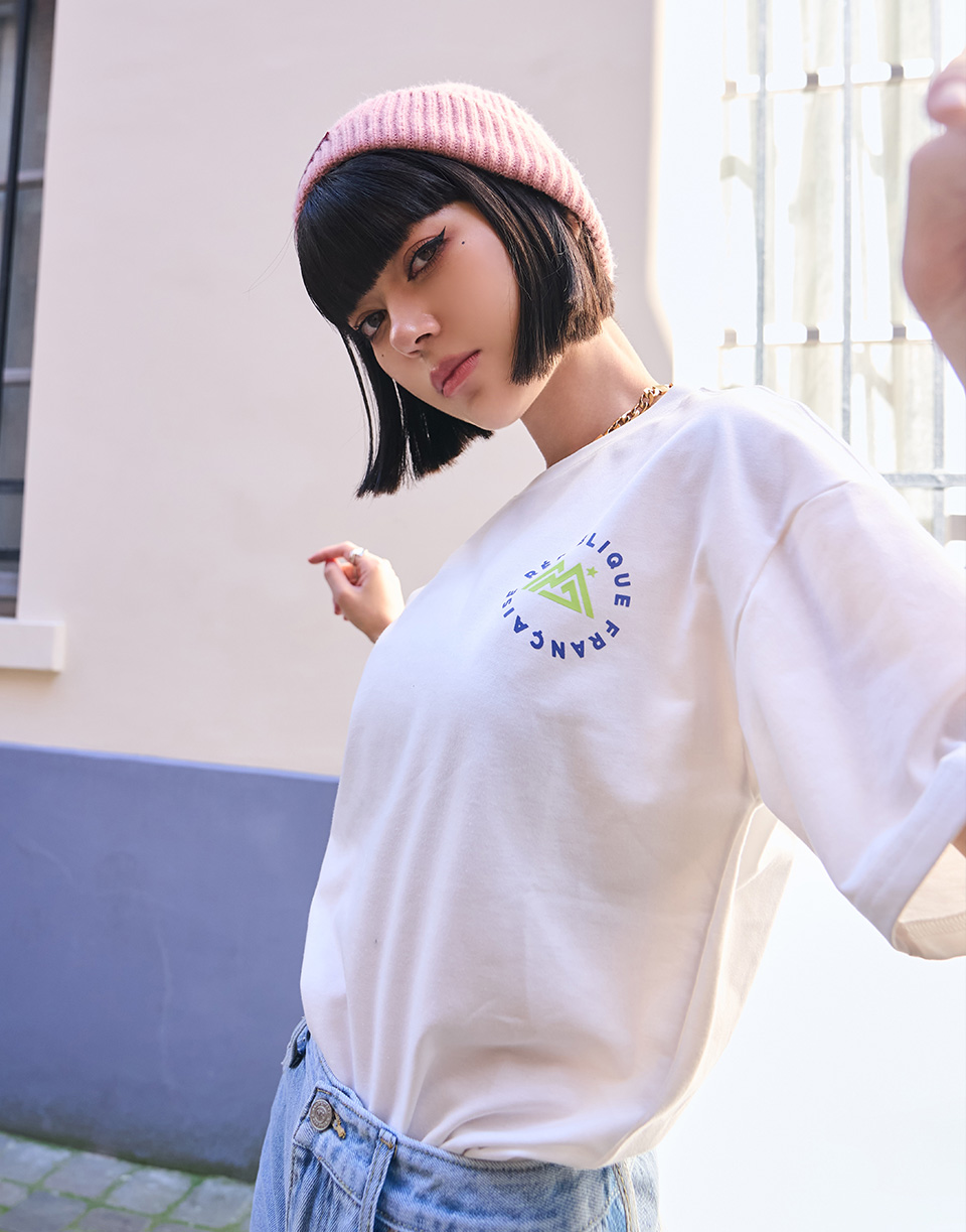 法國地名膠印短TEE