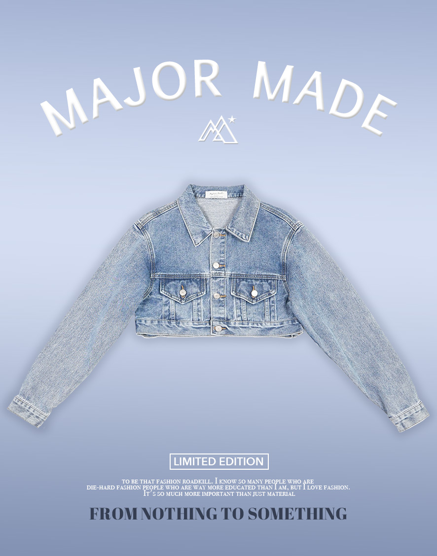 百搭短版牛仔外套