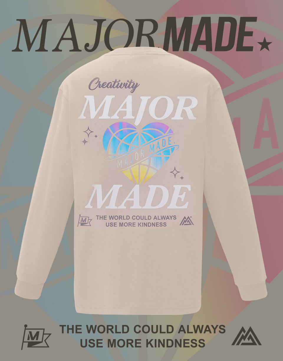 愛心地球薄長TEE