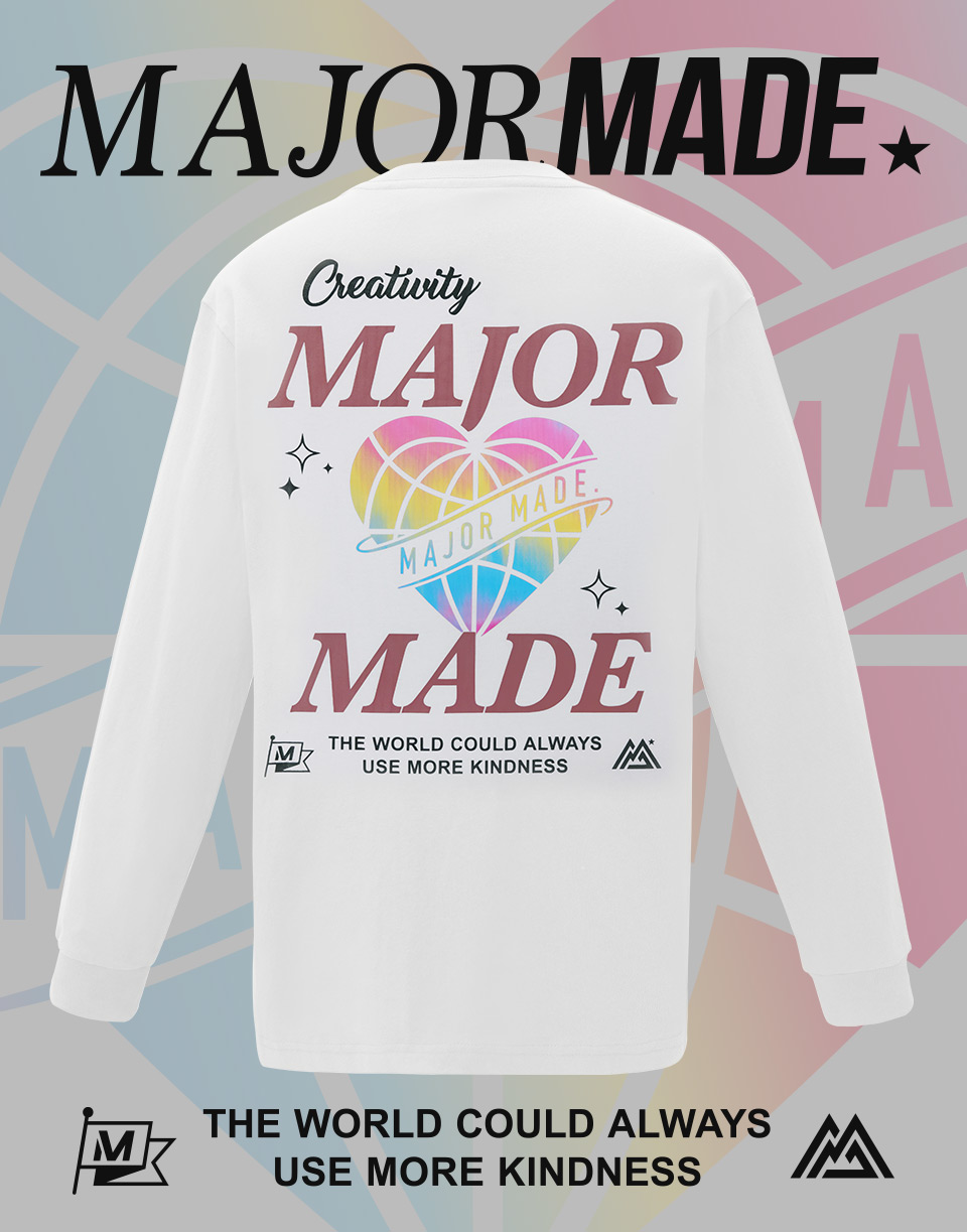 愛心地球薄長TEE