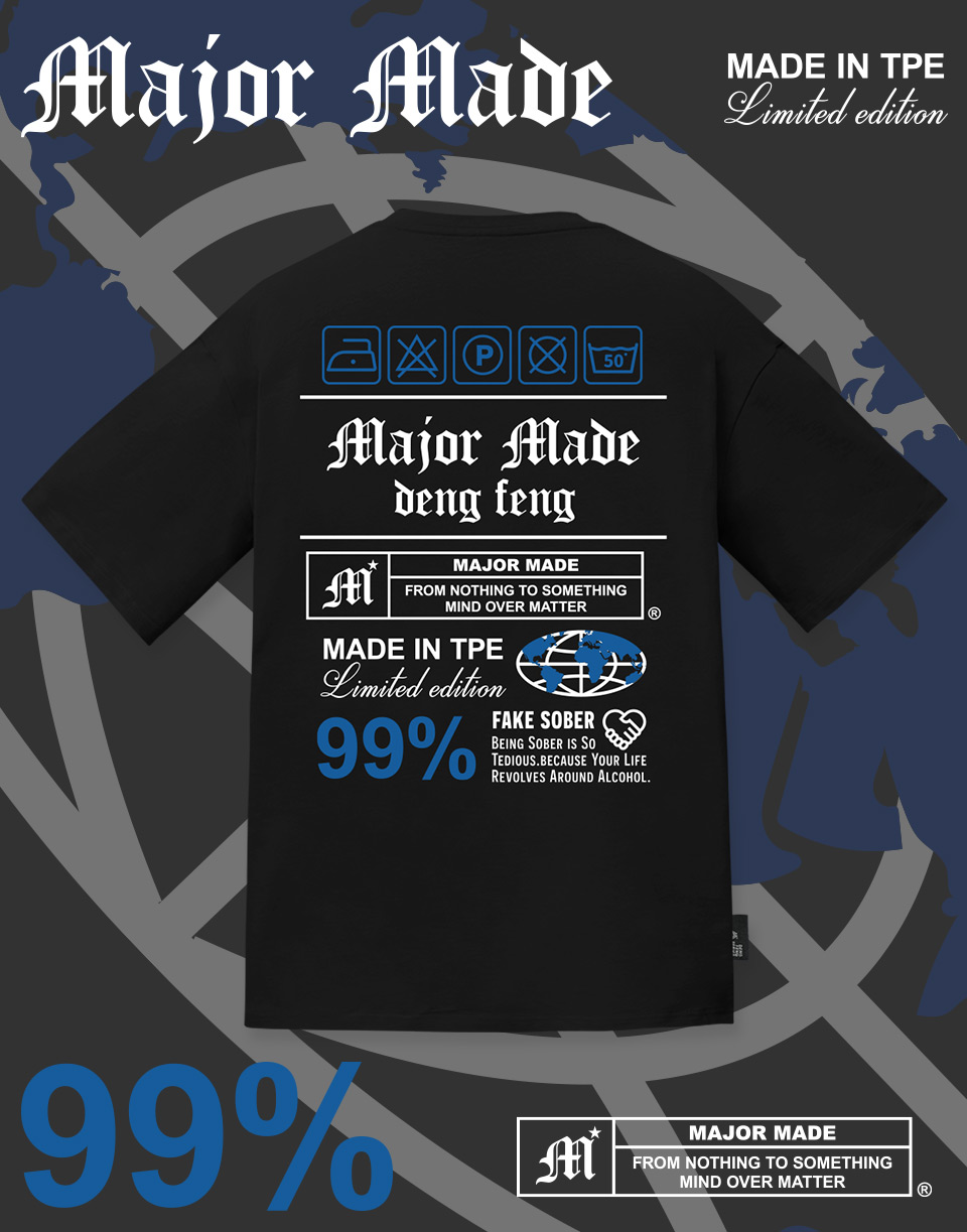 哥德字99%泡泡膠短TEE