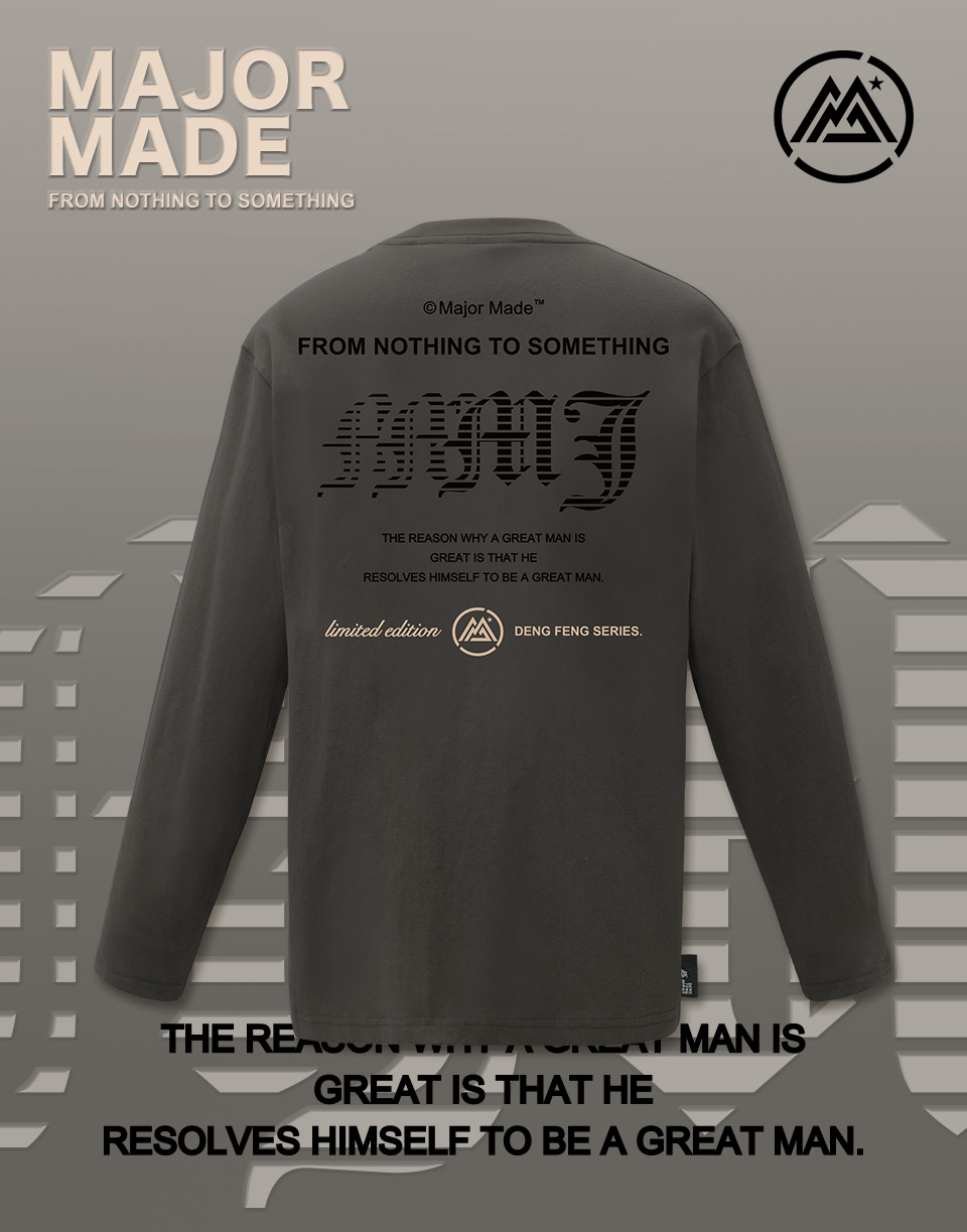 漸變線條歌德字MJ薄長TEE