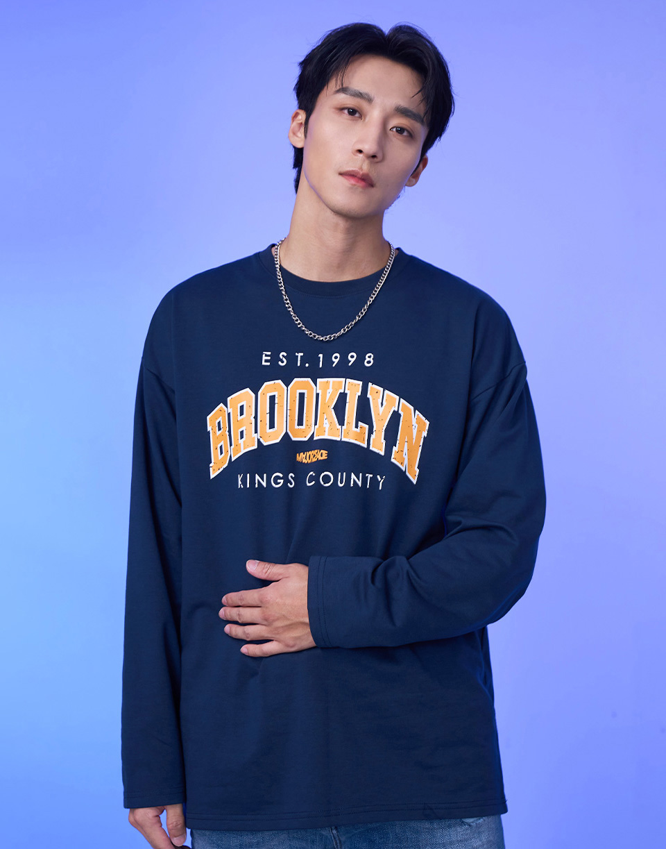 破損BROOKLYN長TEE'