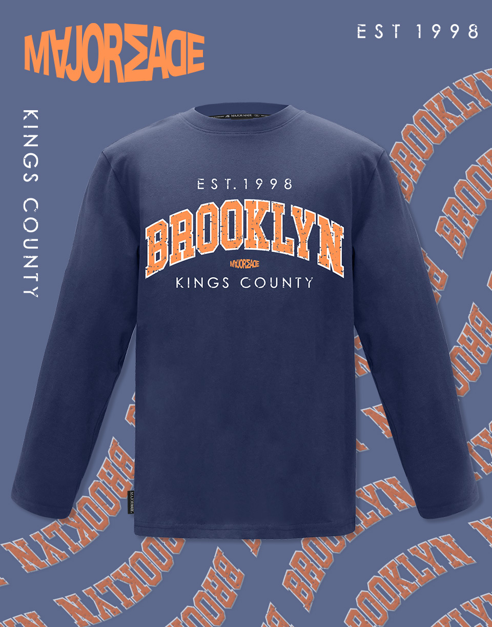 破損BROOKLYN長TEE