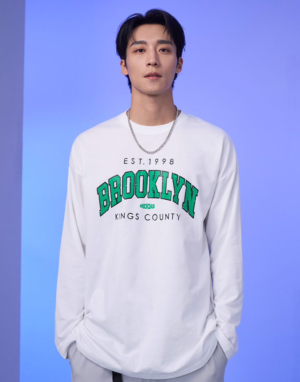 破損BROOKLYN長TEE'