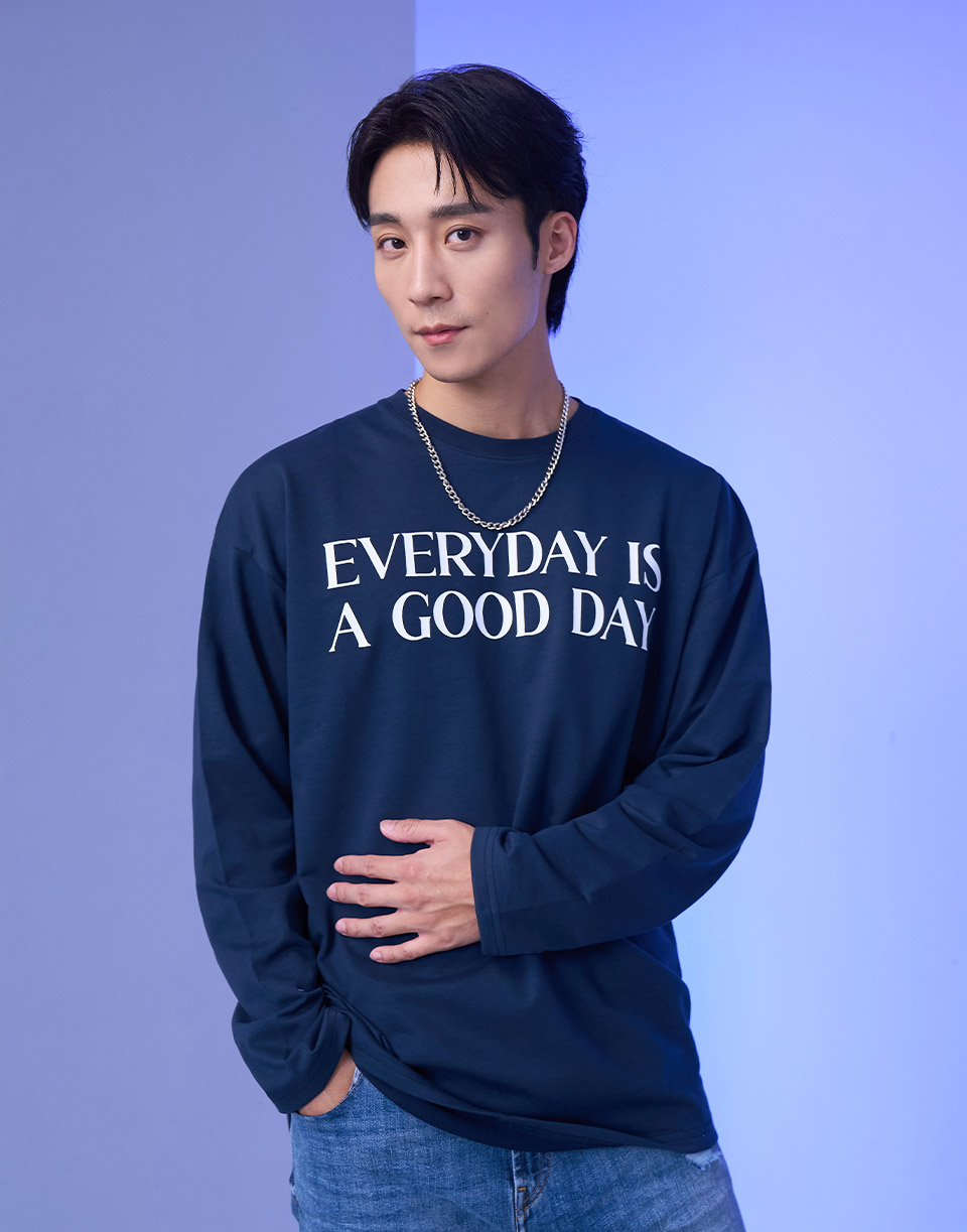 Everyday is a good day泡泡膠長TEE