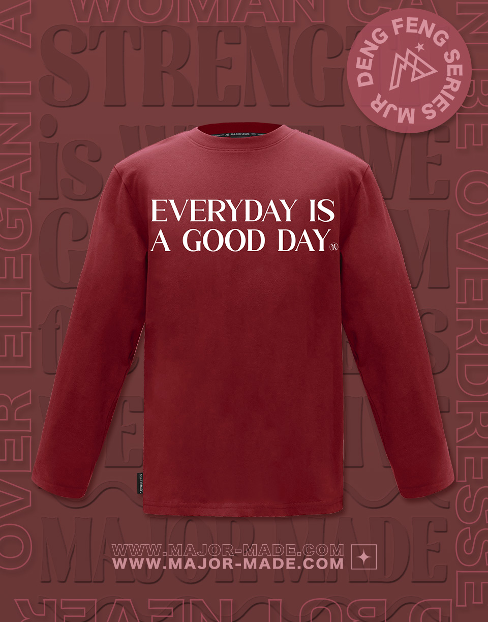 Everyday is a good day泡泡膠長TEE