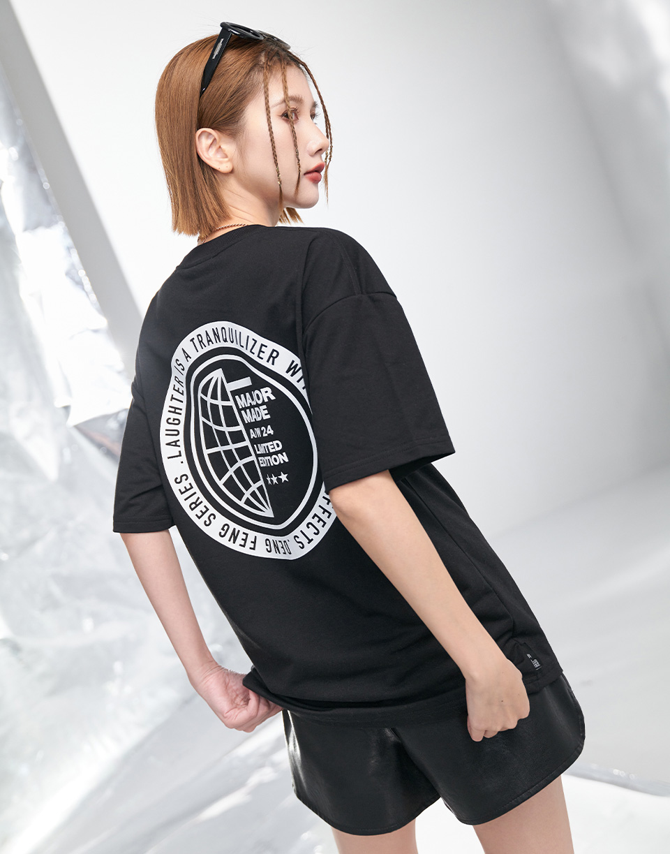 環繞地球厚版膠短TEE