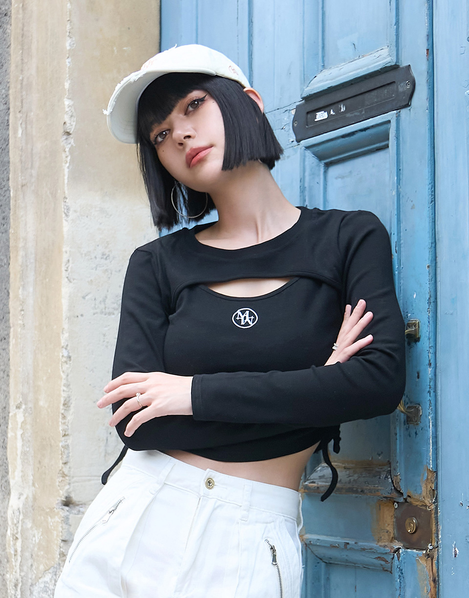 [SALE] 皺皺Ruffle Tee #8607 main image 1
