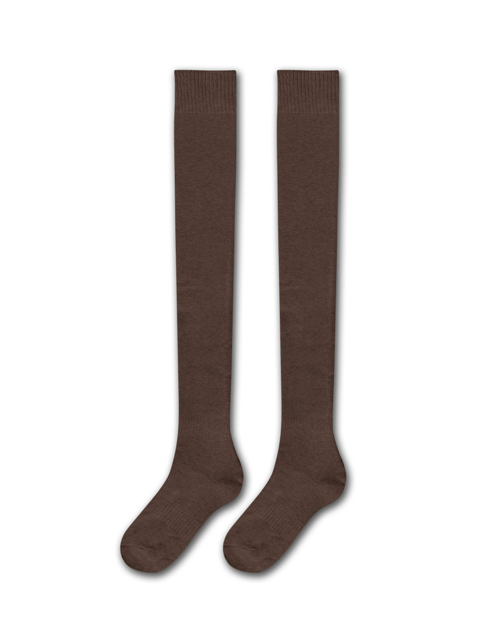 百搭厚毛感過膝堆堆長襪