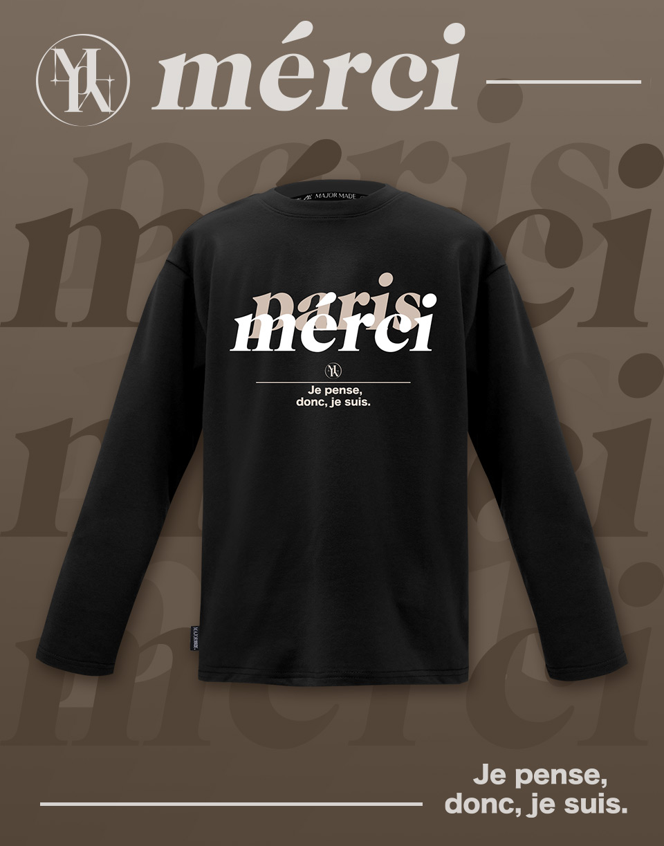 雙疊漸層merci長TEE