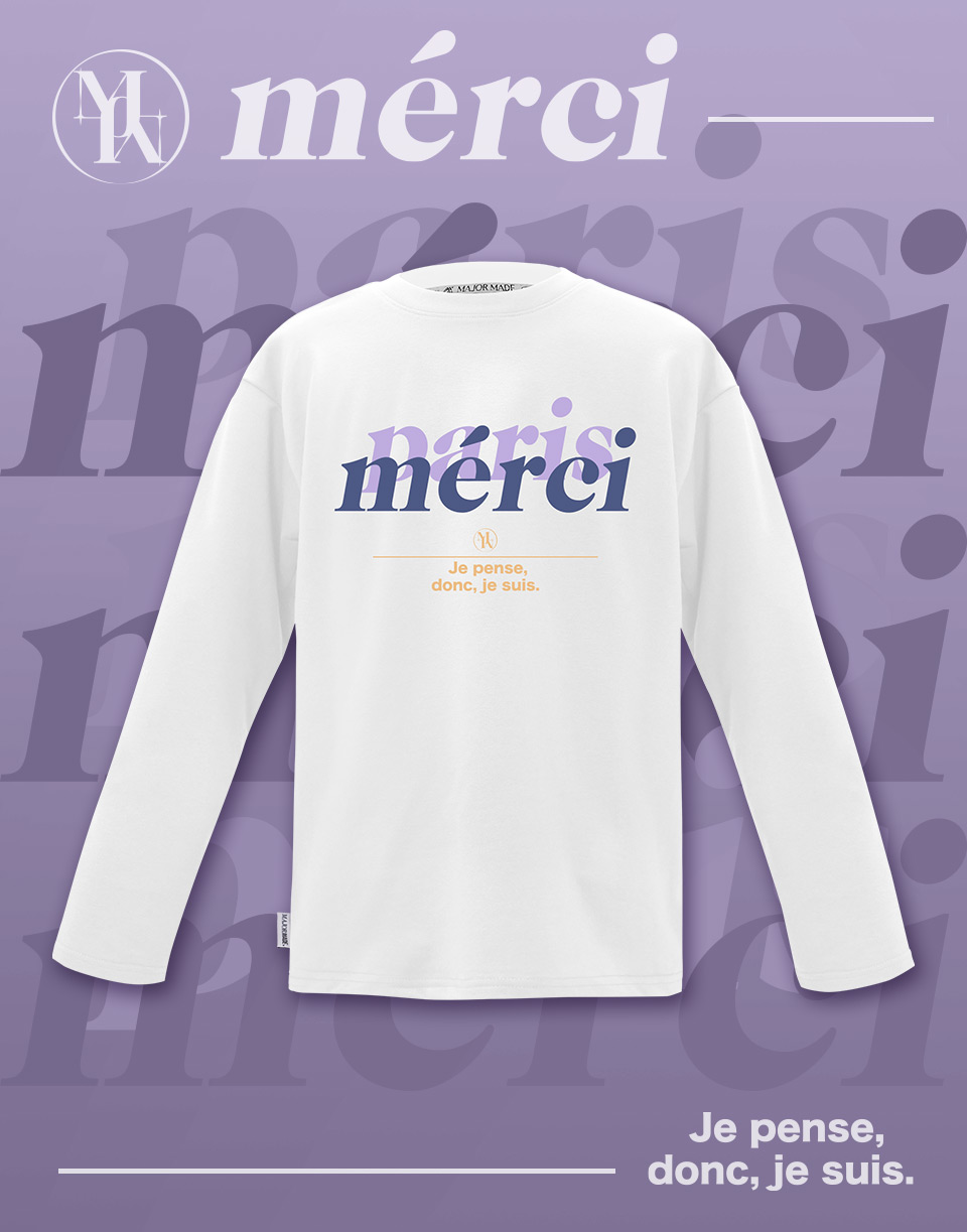 雙疊漸層merci長TEE