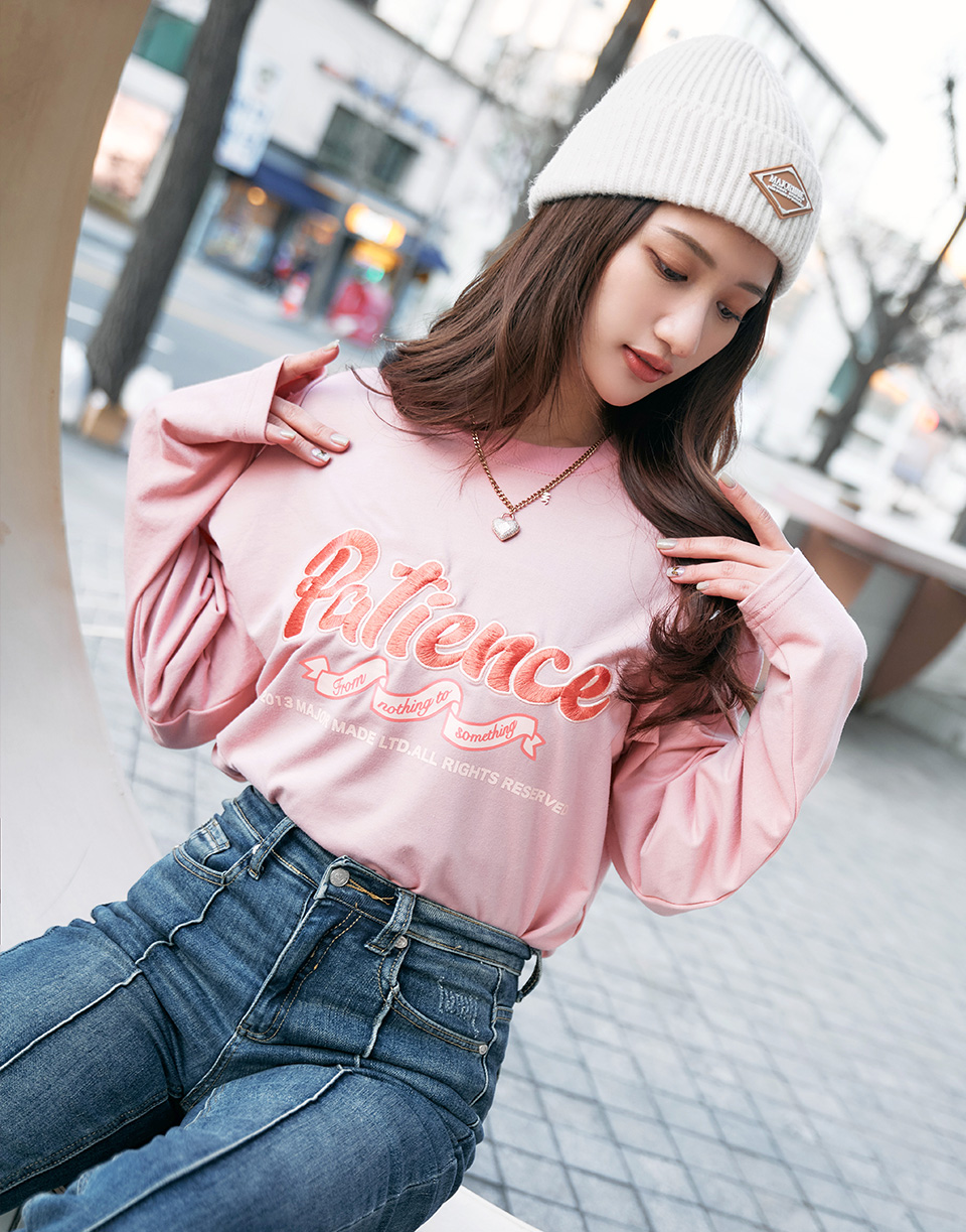 Patience小緞帶長TEE'