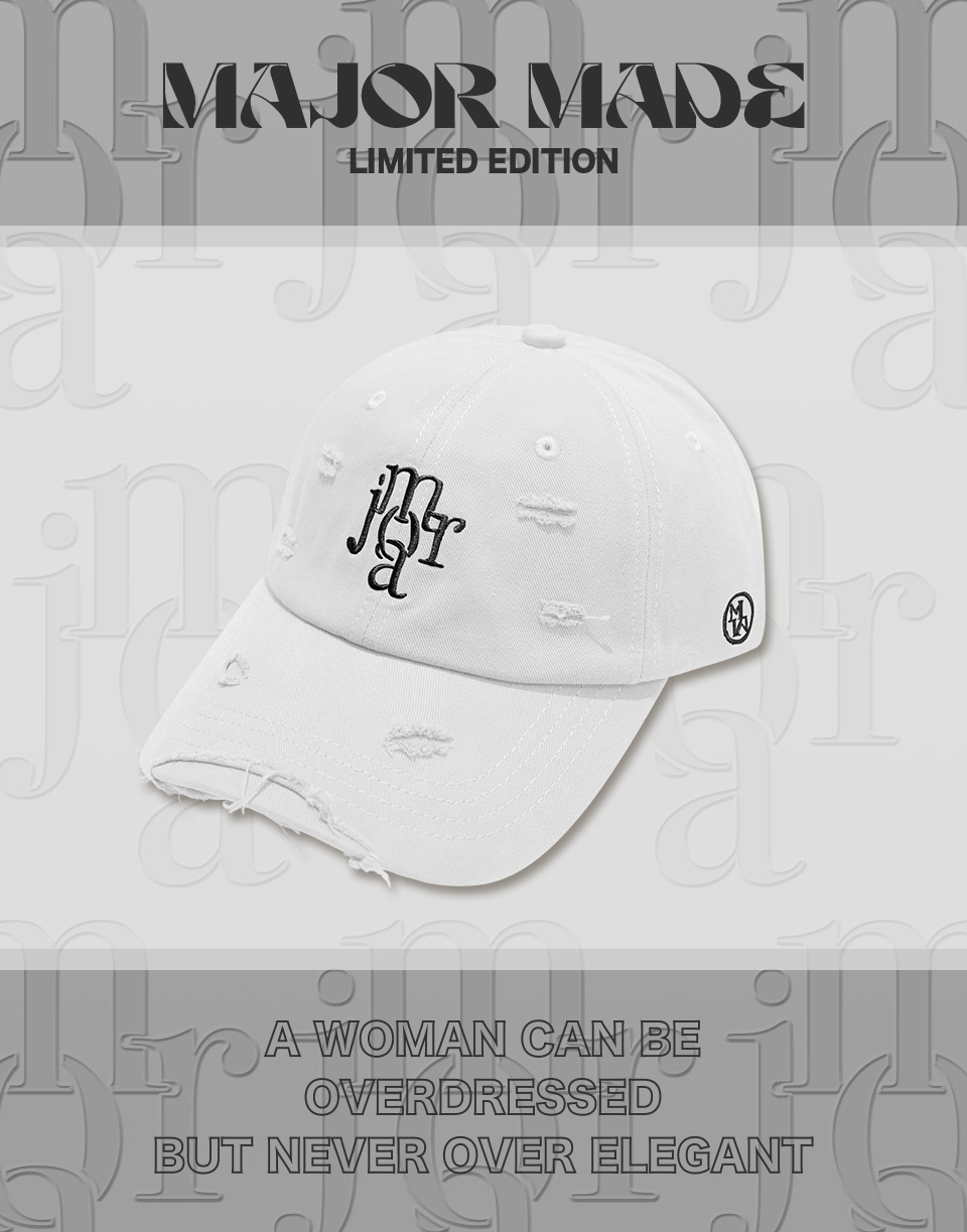 MAJOR字樣刷破感老帽