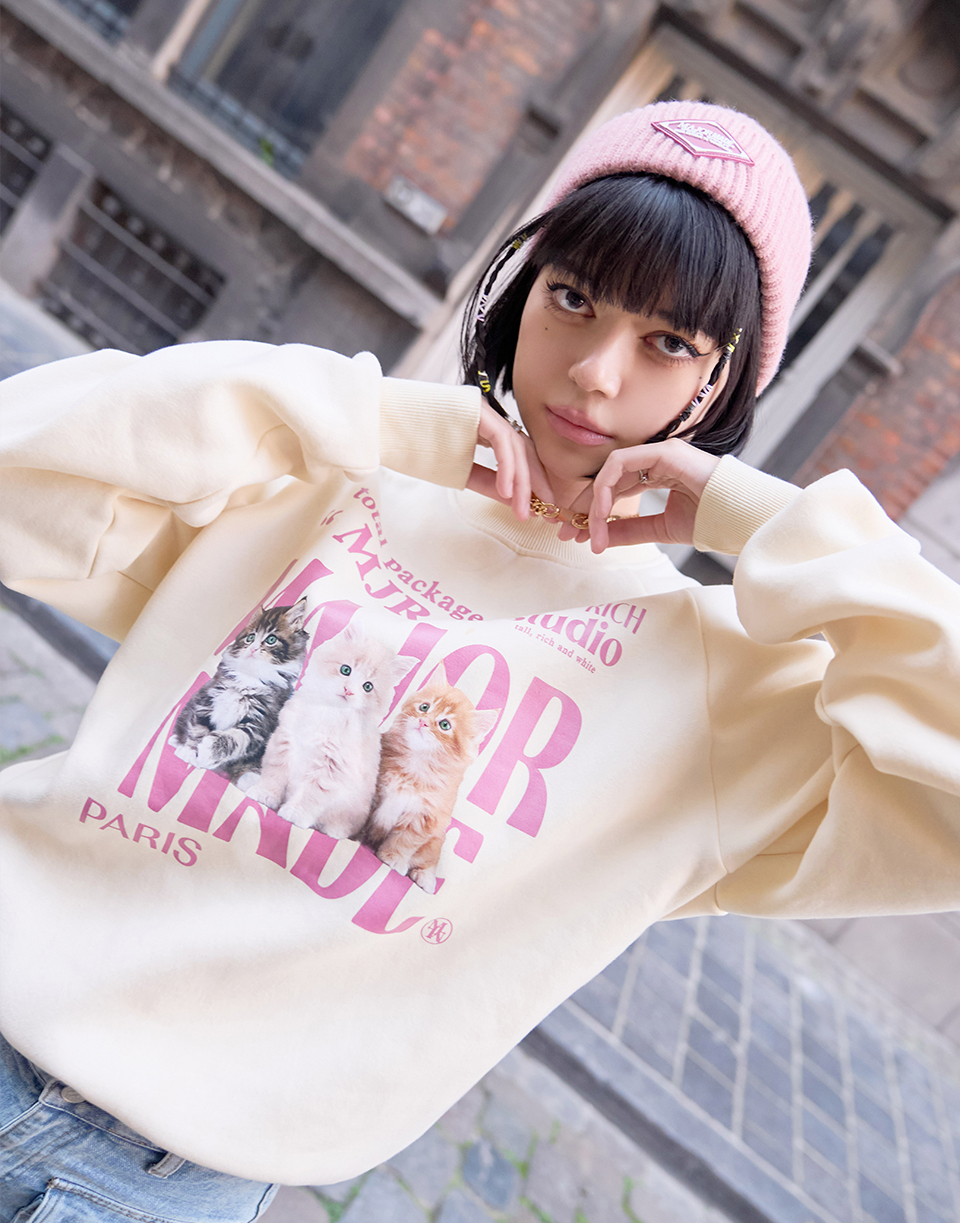 厚實羅紋膠章毛帽