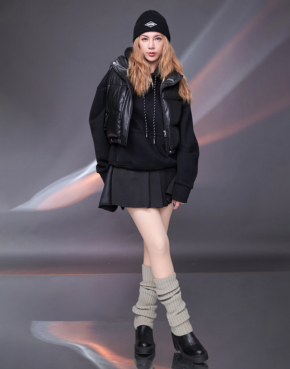 水光肌雙層厚刷絨美腿褲襪