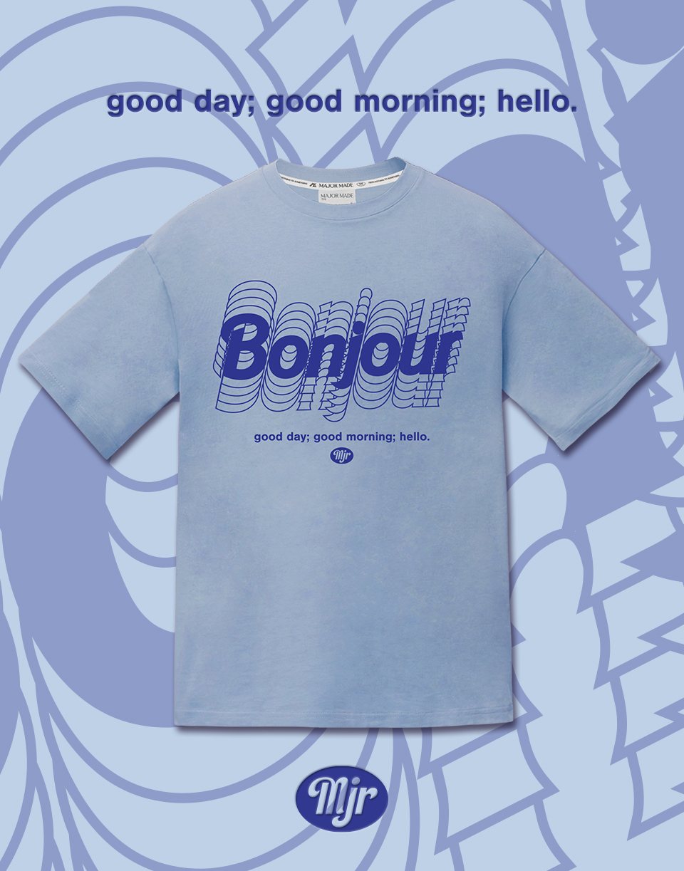 bonjour疊層四色厚膠短TEE