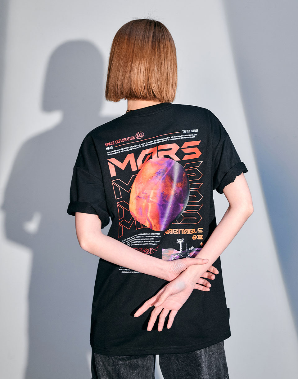 炙熱螢光火星短TEE