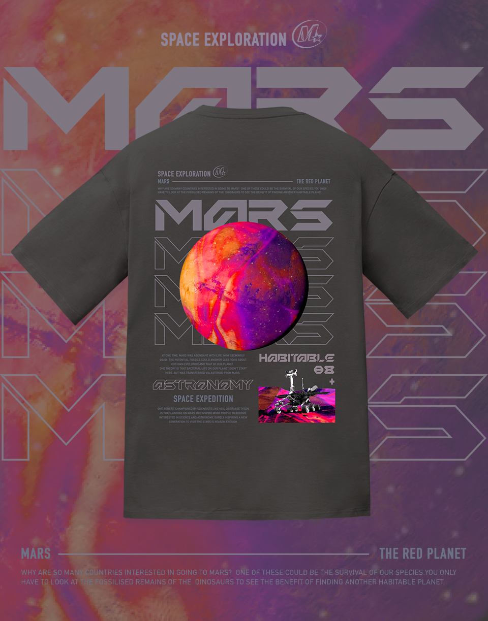 炙熱螢光火星短TEE