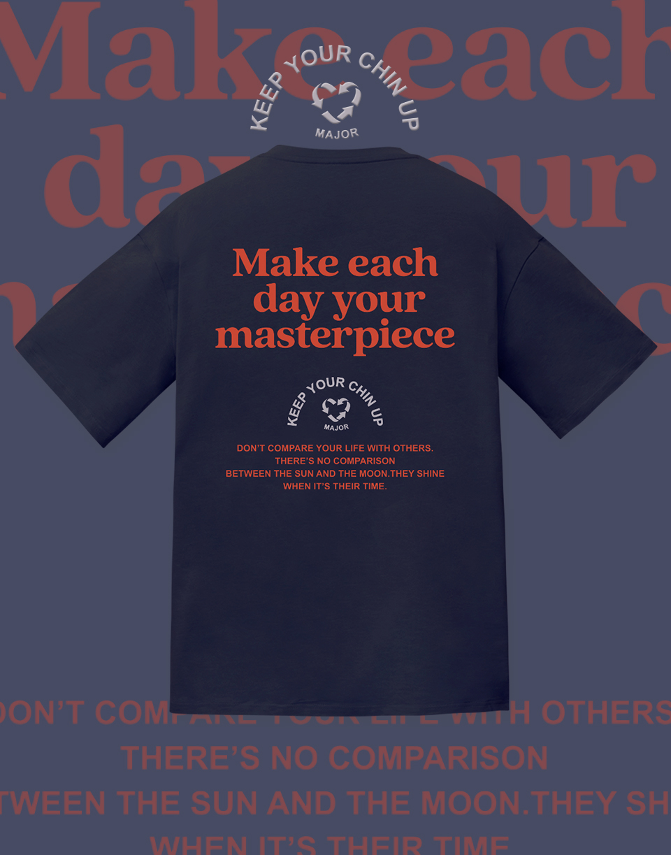 回收愛心厚版刺繡短TEE