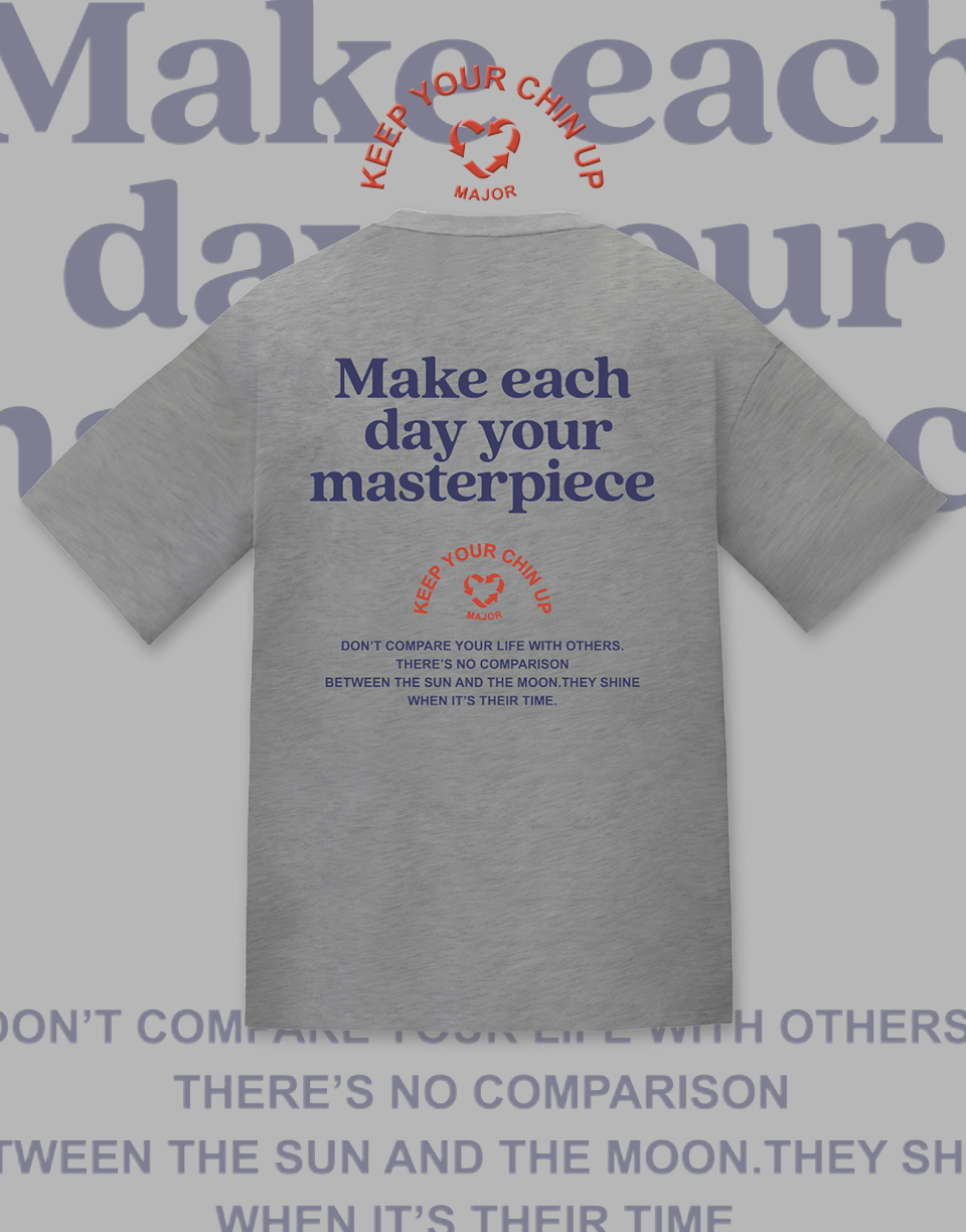 回收愛心厚版刺繡短TEE